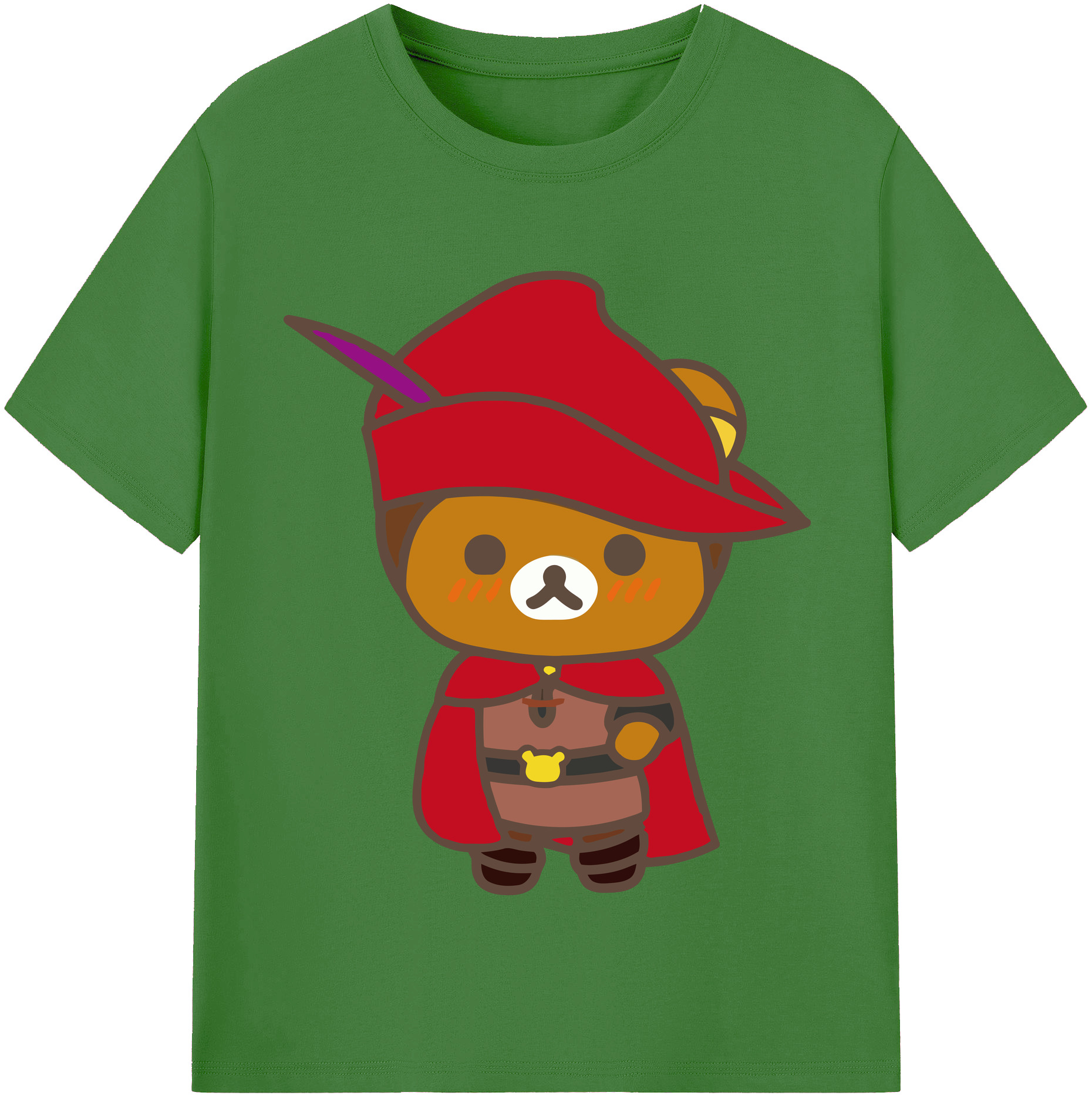 （画像用） リラックマ リラックマ キイロイトリ Rilakkuma Korilakkuma Kiiroitori レディースカジュアルプリントTシャツ（綿100％）